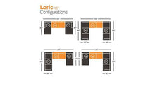 Load image into Gallery viewer, Loric Smoke 3-Piece Sectional with Ottoman