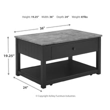 Load image into Gallery viewer, Ezmonei Lift Top Cocktail Table