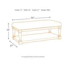 Load image into Gallery viewer, Shawnalore Ottoman Cocktail Table