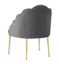 Load image into Gallery viewer, Daisy Petite Grey Velvet Chair