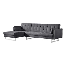 Load image into Gallery viewer, Palomino Sofa Bed Left Dark Grey