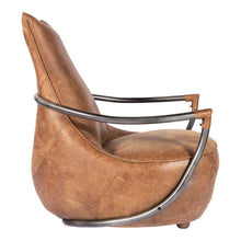 Load image into Gallery viewer, Carlisle Club Chair Light Brown