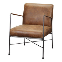 Load image into Gallery viewer, Dagwood Leather Arm Chair Brown