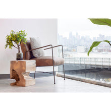 Load image into Gallery viewer, Dagwood Leather Arm Chair Brown