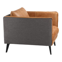 Load image into Gallery viewer, Messina Leather Arm Chair Gognac
