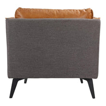 Load image into Gallery viewer, Messina Leather Arm Chair Gognac