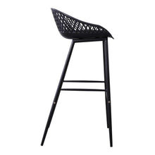 Load image into Gallery viewer, Piazza Outdoor Barstool Black-M2