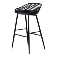 Load image into Gallery viewer, Piazza Outdoor Barstool Black-M2