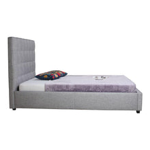 Load image into Gallery viewer, Belle Storage Bed Queen Light Grey Fabric