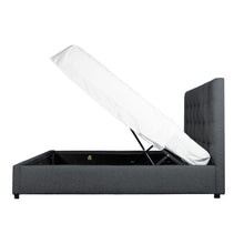 Load image into Gallery viewer, Belle Storage Bed King Charcoal Fabric