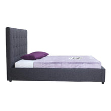Load image into Gallery viewer, Belle Storage Bed King Charcoal Fabric