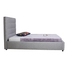 Load image into Gallery viewer, Belle Storage Bed King Light Grey Fabric