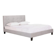 Load image into Gallery viewer, Eliza King Bed Light Grey Fabric
