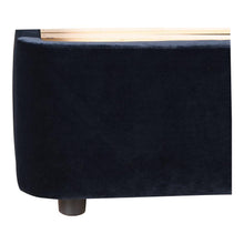 Load image into Gallery viewer, Samara Queen Bed Blue Velvet