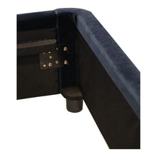 Load image into Gallery viewer, Samara King Bed Blue Velvet