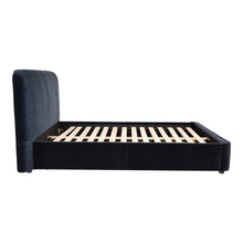Load image into Gallery viewer, Samara King Bed Blue Velvet