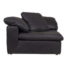 Load image into Gallery viewer, Clay Corner Chair Nubuck Leather Black