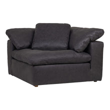 Load image into Gallery viewer, Clay Corner Chair Nubuck Leather Black