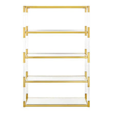 Load image into Gallery viewer, NK Walasso Acrylic and Stainless Steel Bookshelf
