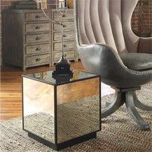 Load image into Gallery viewer, MATTY MIRRORED CUBE TABLE
