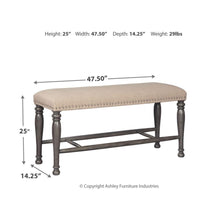 Load image into Gallery viewer, Audberry Double UPH Bench (1/CN)
