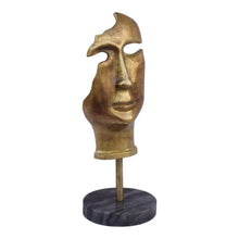 Load image into Gallery viewer, Golden Mask on Stand
