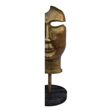 Load image into Gallery viewer, Golden Mask on Stand
