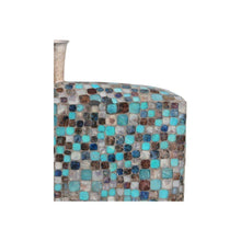 Load image into Gallery viewer, Azul Mosaic Vase Low
