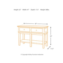 Load image into Gallery viewer, Gately Console Sofa Table
