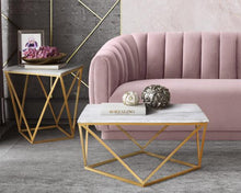 Load image into Gallery viewer, Leopold White Marble Cocktail Table
