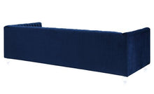Load image into Gallery viewer, Aviator Blue Velvet Sofa

