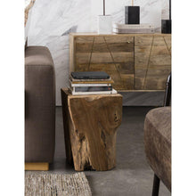 Load image into Gallery viewer, Natural Teak Wood End Table
