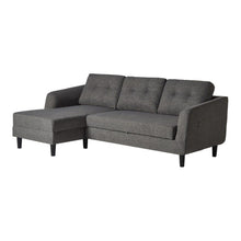 Load image into Gallery viewer, Belagio Sofa Bed White Chaise Charcoal Left
