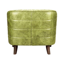 Load image into Gallery viewer, Magdelan Tufted Leather Arm Chair Emerald
