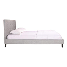 Load image into Gallery viewer, Eliza Queen Bed Light Grey Fabric
