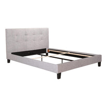 Load image into Gallery viewer, Eliza Queen Bed Light Grey Fabric
