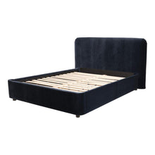 Load image into Gallery viewer, Samara Queen Bed Blue Velvet
