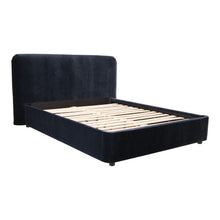 Load image into Gallery viewer, Samara Queen Bed Blue Velvet

