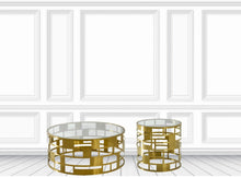 Load image into Gallery viewer, Coiled Gold End Table
