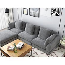 Load image into Gallery viewer, Tumble Ottoman Charcoal
